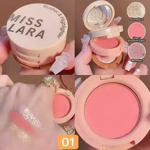 ست رژگونه و سایه (هایلایتر) ۳ طبقه میس لارا اورجینال