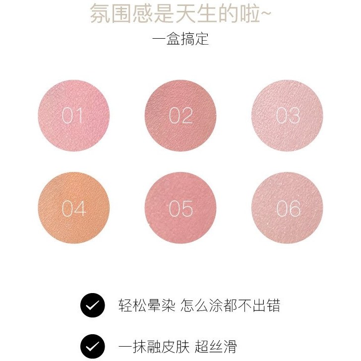 رژگونه پودری شاینی پرنسسی Herorange (6 رنگ)
