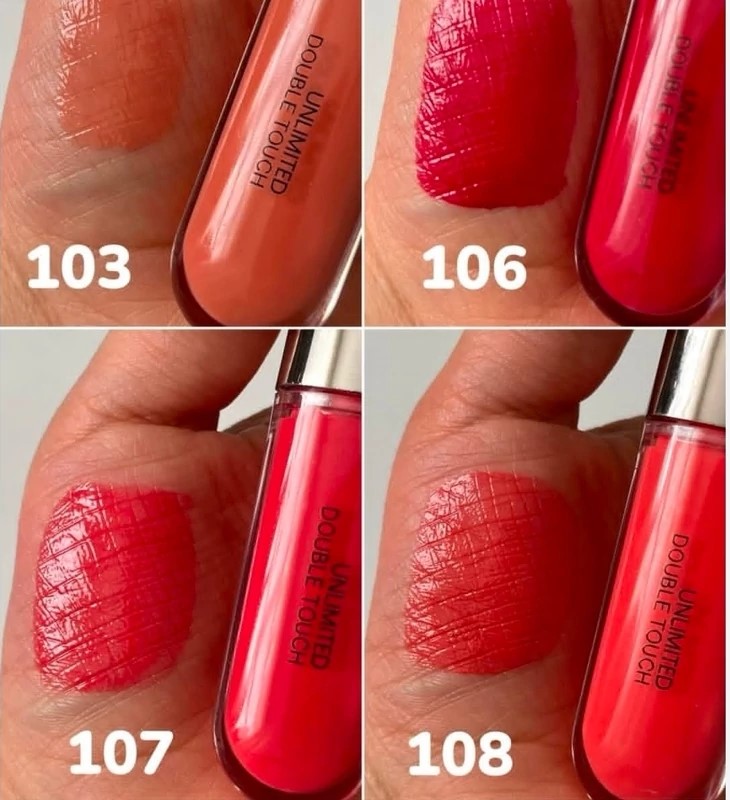 لیپ گلاس دو طرفه طرح کیکو (KiKo) مدل Unlimited Double Touchبا ۱۲ رنگ جذاب و ماندگار